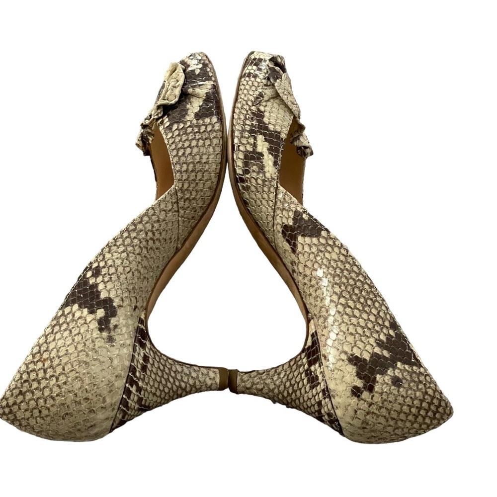 Loeffler‎ Randall Embossed Snakeskin Python Patte… - image 7
